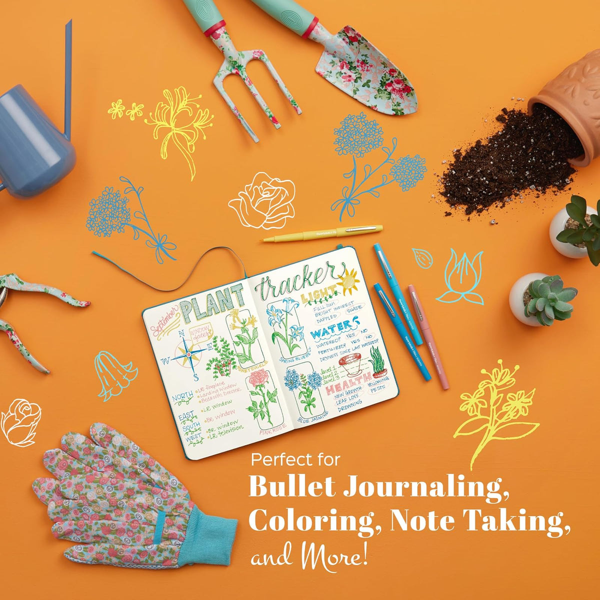 Paper Mate Flair Nature Escape - Bolígrafos de punta de fieltro perfumados, punta media (0.7 mm), colores surtidos, 16 unidades, perfectos para diario, escritura, colorear, suministros para profesores