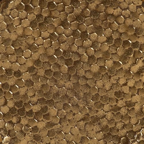 Sagebrook Home - Espejo de pared de metal metálico, moderno acento geométrico decorativo, decoración de pared colgante para sala de estar, recámara o entrada, dorado 39 x 24 pulgadas