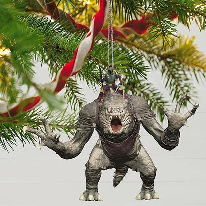 Hallmark - Adorno navideño de Recuerdo 2023, Star Wars: El Libro de Boba Fett Montando en la Batalla, Regalos para los fanáticos de Star Wars