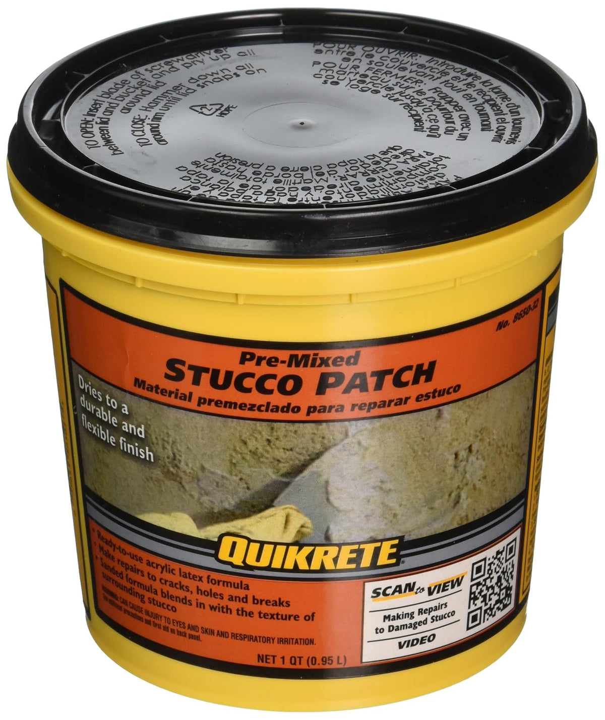 QUIKRETE 865032 - Parche de estuco premezclado
