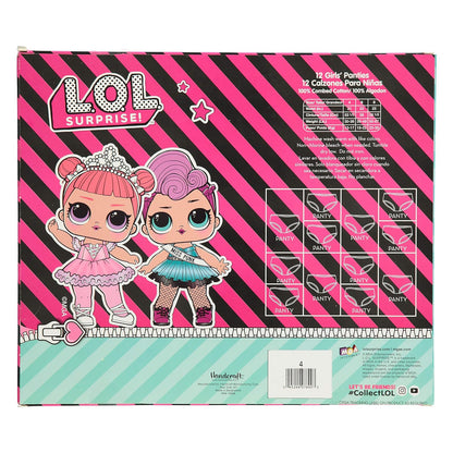 L.O.L. Surprise! 12 días de Ropa Interior 'Advent' Box Disponible en Tallas 4, 6 y 8 Bikini Estilo Ropa Interior Niñas
