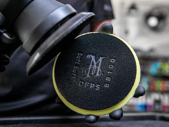 Meguiar's Soft Buff Disco de Pulido de Espuma DA DFP5, Amarillo, 13 cm