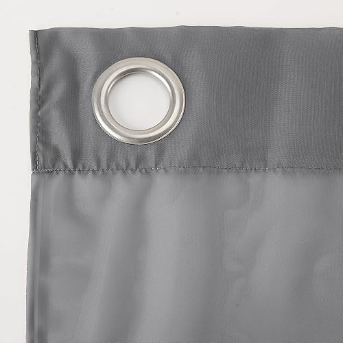 No. 918 - Panel de cortina Emily Sheer Voile con ojales, 59 x 95 pulgadas, gris antracita