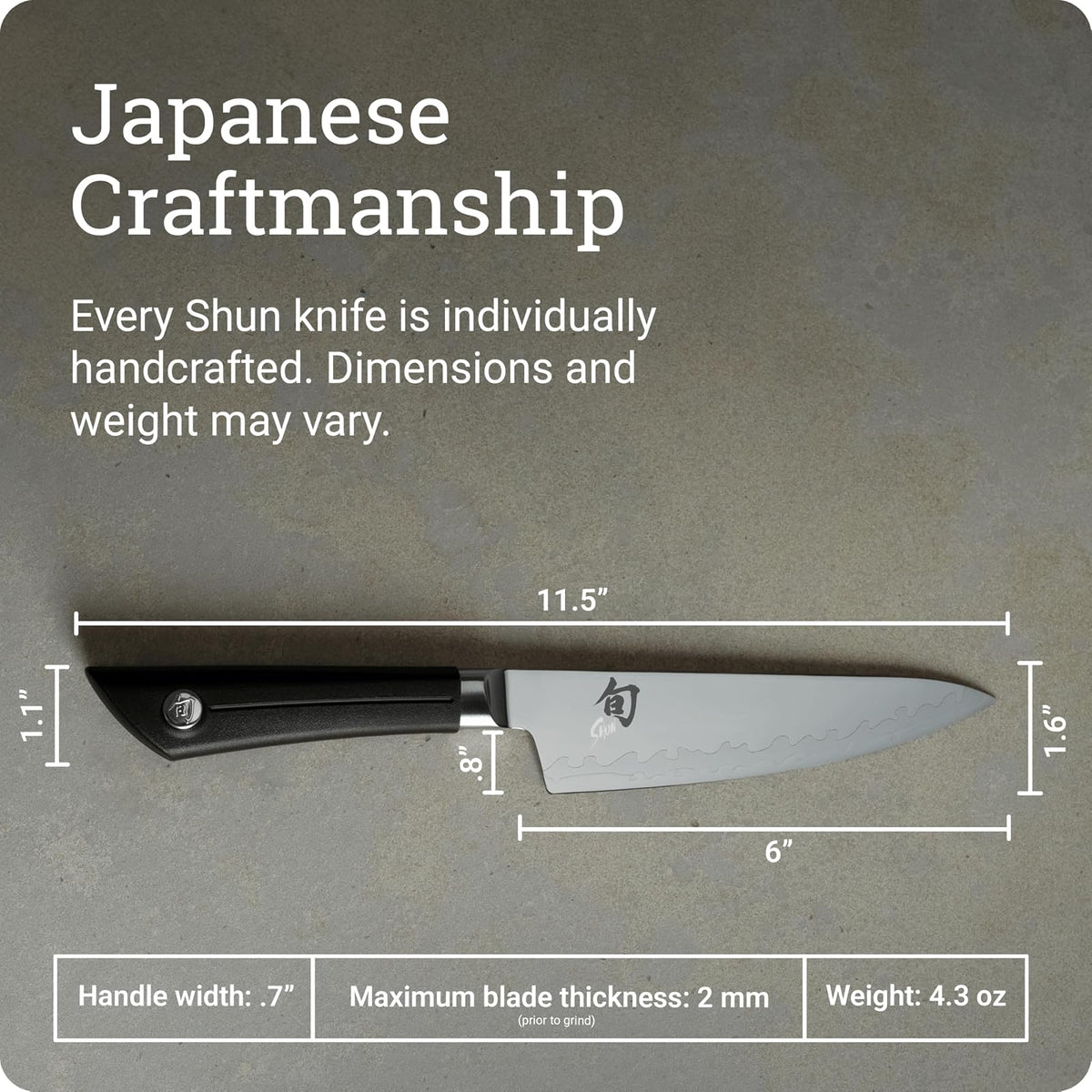 Shun VB0723 Sora cuchillo de chef, 15.24 cm