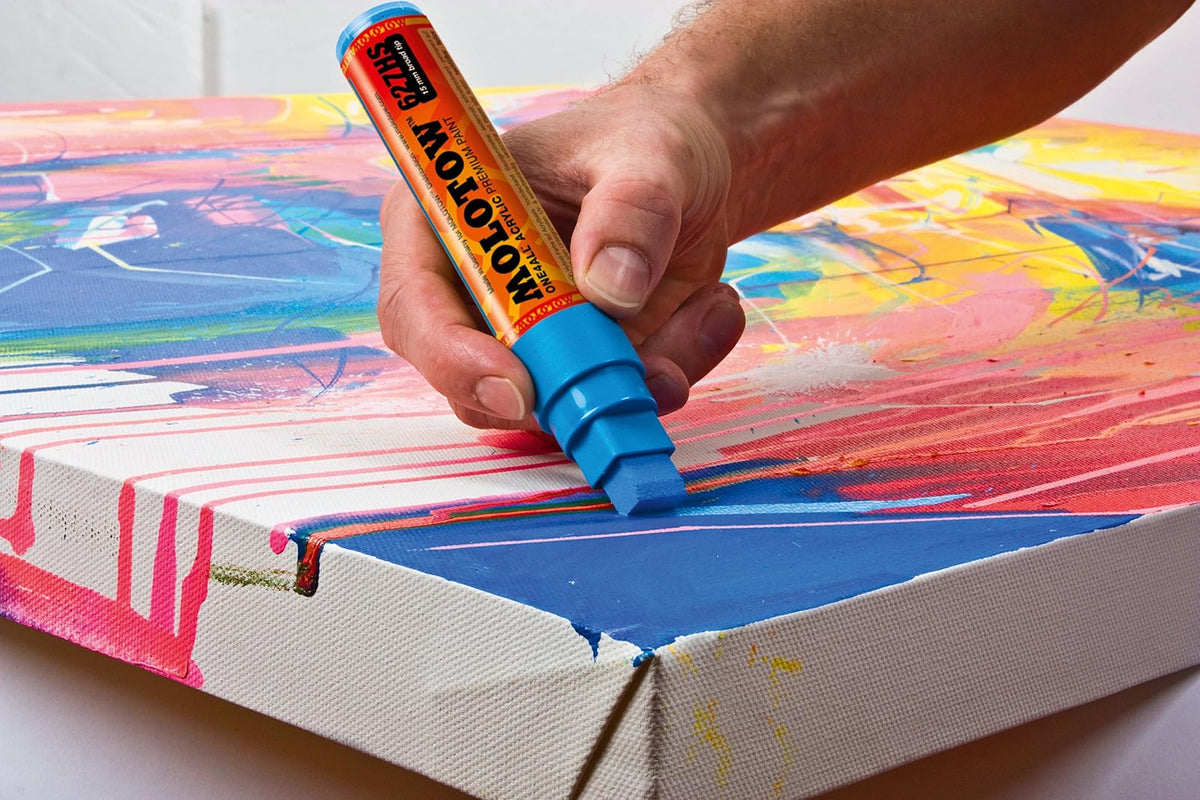 Molotow ONE4ALL Marcador Acrílico 127Hs, Azul (True Blue), 4 mm
