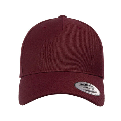 Yupoong Yp Classics™ 5-Panel Premium Curved Visor Snapback Cap Tapa Hombre