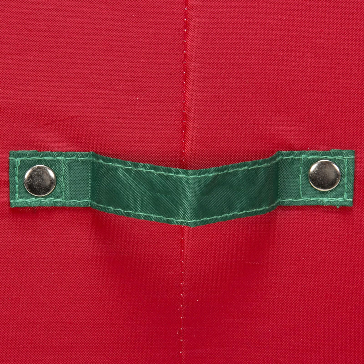 Household Essentials Holiday Dinnerware Storage Chest for Saucers, Red with Green Trim