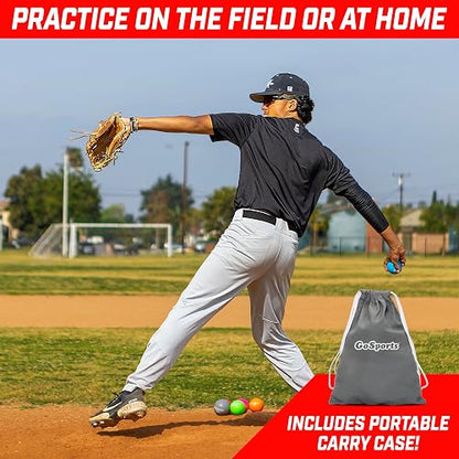 GoSports - Juego de 6 Pelotas con Peso pliométricas para Entrenamiento de béisbol y sóftbol, Elige Pro o Elite