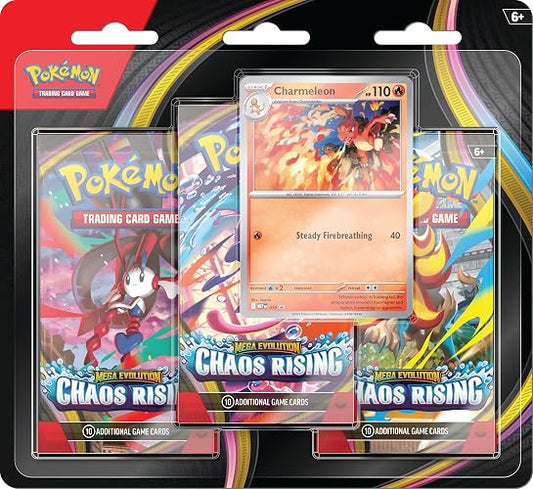 Pokémon TCG: Mega Evolution—Chaos Rising Three-Booster Blister