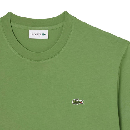 Lacoste Playera de Manga Corta con Cuello Redondo y Ajuste clásico CamisetaHombre
