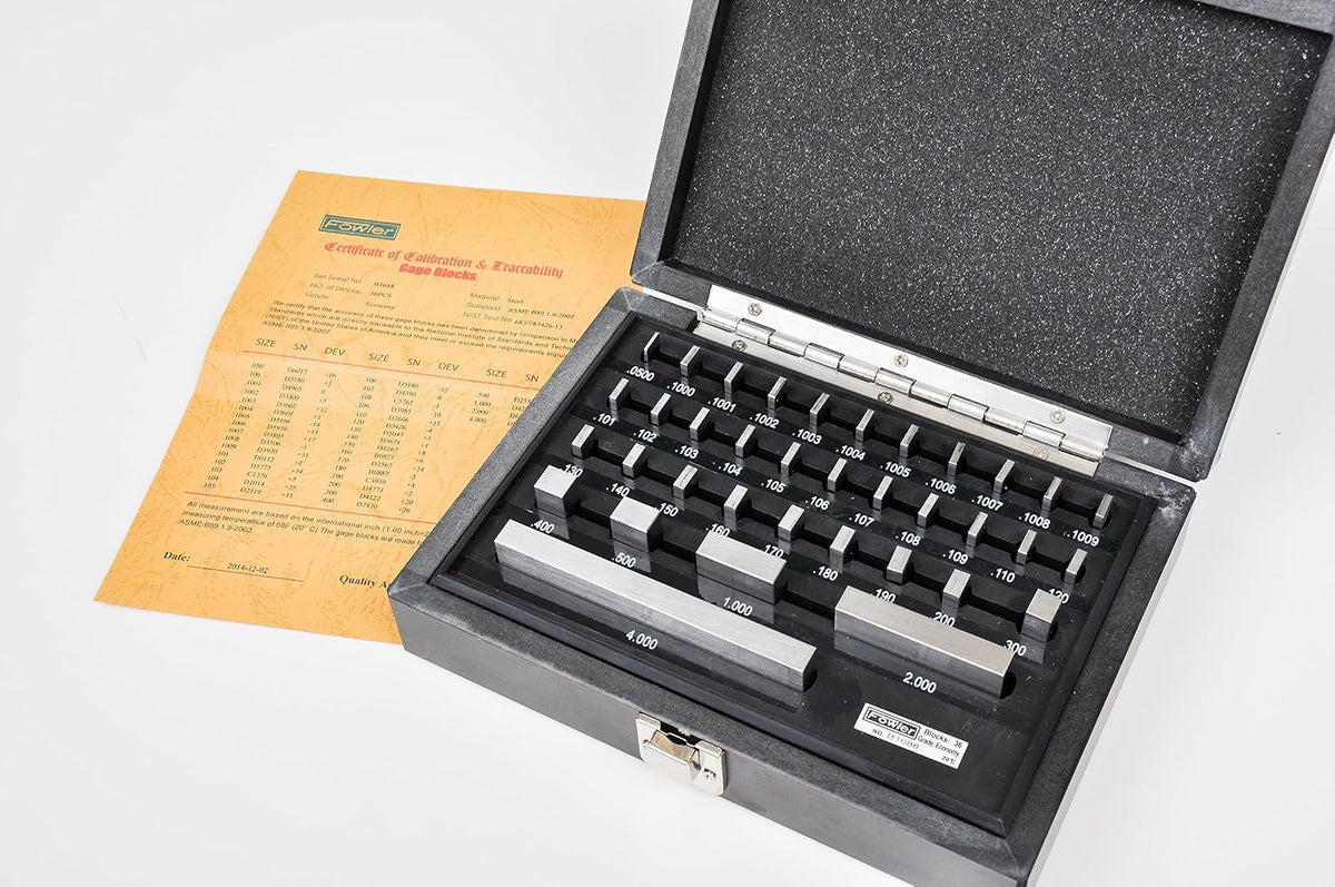 Fowler 53-672-081-0, Economy 81 Juego de bloques de calibre rectangular