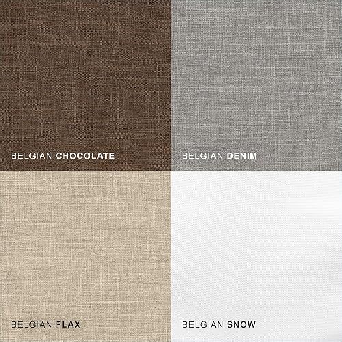 CHICOLOGY persianas Romanas inalámbricas de Chocolate Belga, Contemporáneo, Belgian Snow (Privacy & Light Filtering), 27" W X 64" H, 1
