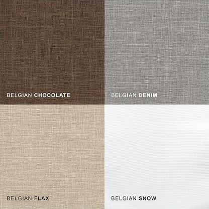 CHICOLOGY persianas Romanas inalámbricas de Chocolate Belga, Contemporáneo, Belgian Snow (Privacy & Light Filtering), 27" W X 64" H, 1