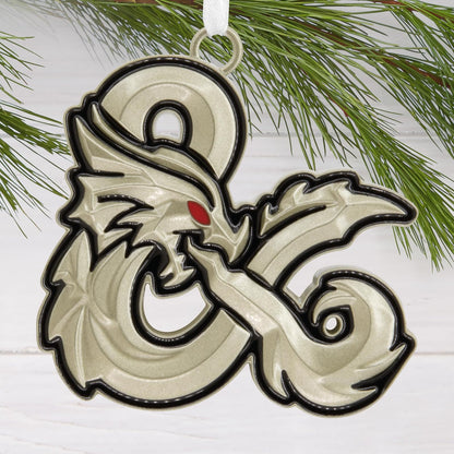 Hallmark Dungeons & Dragons: Honor Among Thieves Dragon Ampersand Ornamento de Navidad, Metal, Regalos de Cultura Pop