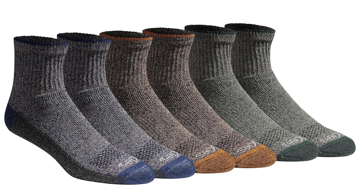 Dickies Calcetines Dri-Tech Control de Humedad para Hombre - G - Colores jaspeados (6 pares)