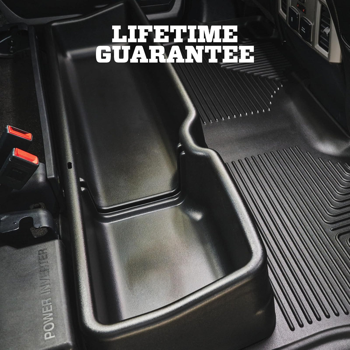 Husky Liners Gearbox - Sistemas de Almacenamiento | Se Adapta a Chevrolet 2014-2018 - GMC Silverado/Sierra 1500, 2014-2019 Chevrolet - GMC Silverado/Sierra 2500/3500 Doble Cabina | Bajo Asiento, 1