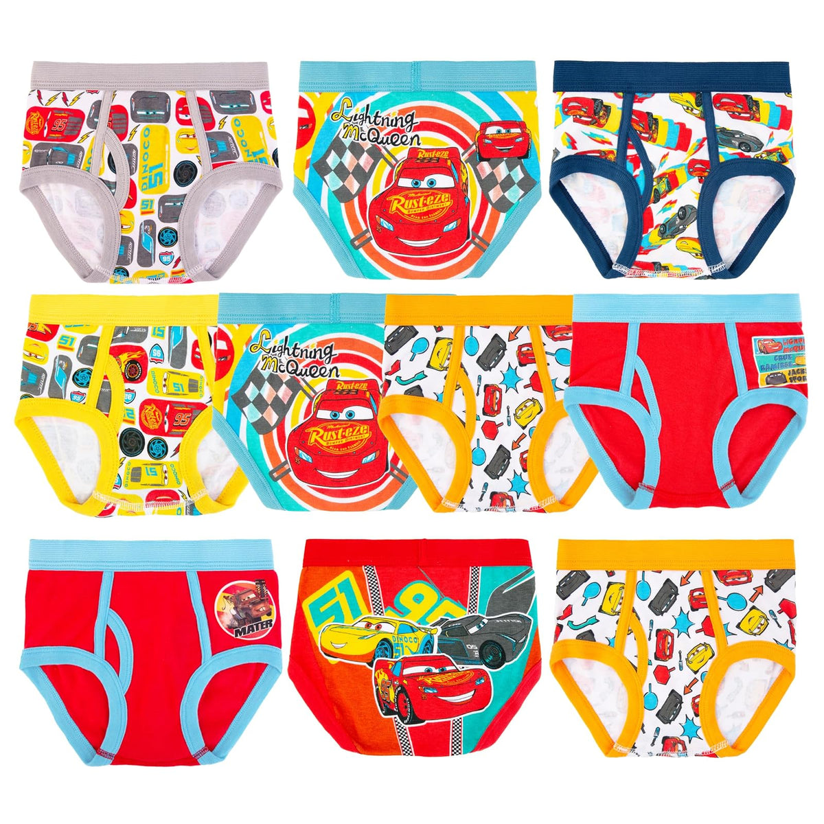 Disney Ropa Interior de Automóviles multipacks Ropa Interior para Niños