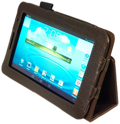 Kyasi Seattle Funda Tipo Libro para Galaxy Tab 2 Café - marrón, (Buckskin Brown) - Galaxy Tab 2 7"