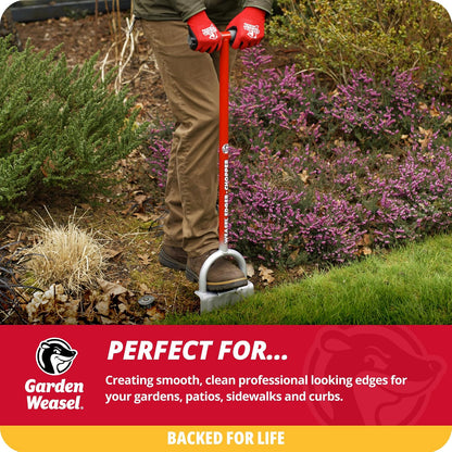 Garden Weasel Bordeador Edger-Chopper 91714 Rojo Acero al Carbono