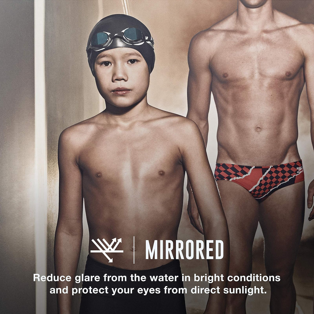Speedo Jr. Hyper Flyer - Anteojos de natación con acabado espejo