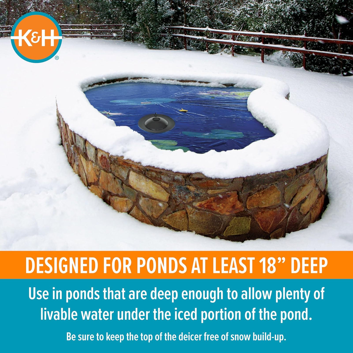 K&H PET PRODUCTS K&H Thermo-Pond 3.0 Descongelador de Estanque 100W