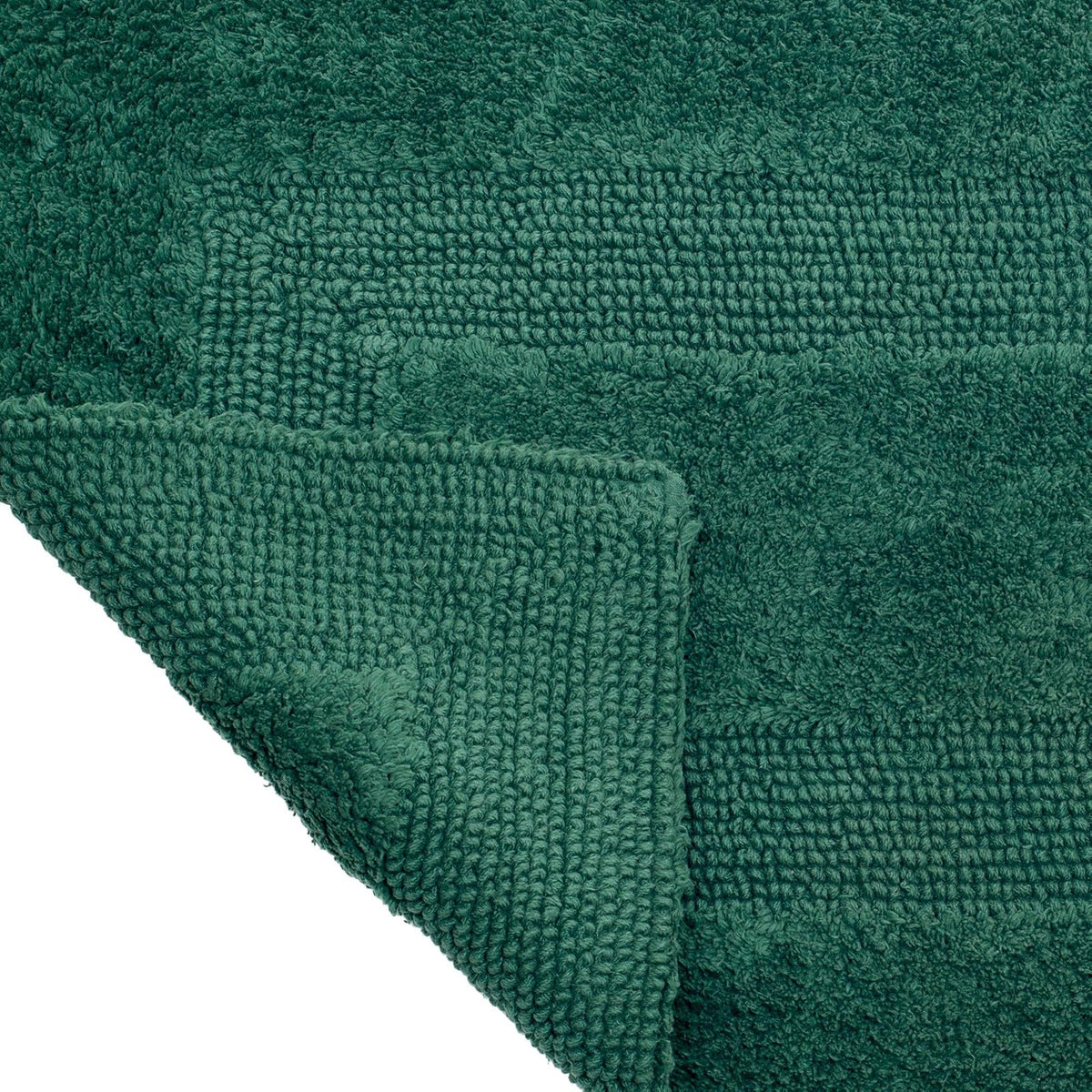 Lavish Home 67-0019-G Reversible Long Bath Rug, Green, 24" x 60"