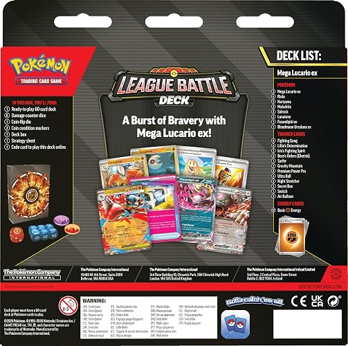 Pokémon TCG: Mega Lucario Ex League Battle Deck