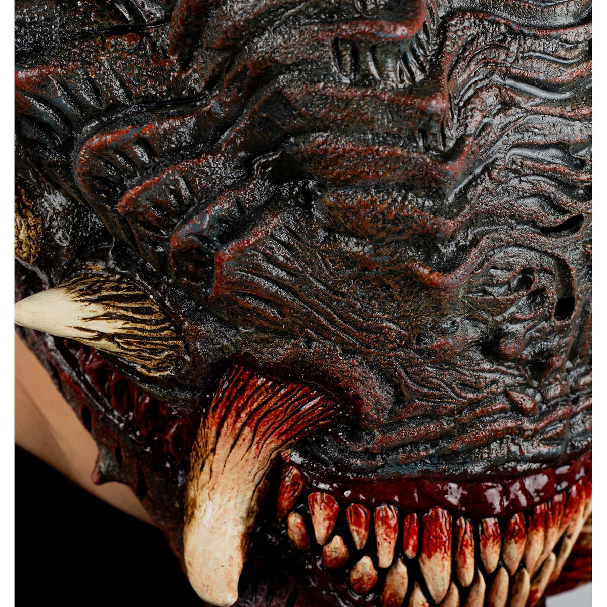 Ghoulish Productions Máscara De Látex Wrath, Accesorio Látex Cosplay Demonio Guardián, Disfraz Aterrador para Halloween y Fiestas Temáticas, Cosplay Demonio Guerrero, Diseño Artesanal Head Mask