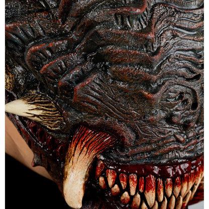Ghoulish Productions Máscara De Látex Wrath, Accesorio Látex Cosplay Demonio Guardián, Disfraz Aterrador para Halloween y Fiestas Temáticas, Cosplay Demonio Guerrero, Diseño Artesanal Head Mask