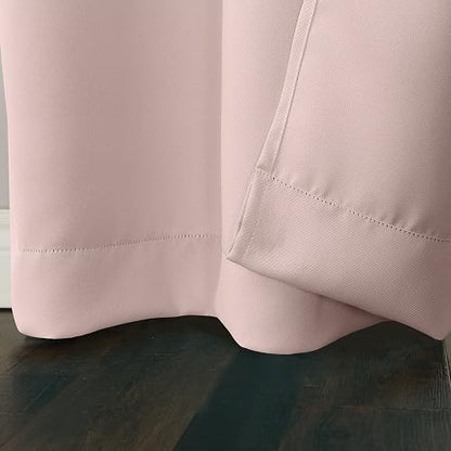 Sun Zero Easton - Cortina con ojales opacos, Rosado (Blush Pink)