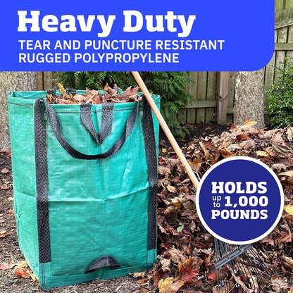 DURASACK Heavy Duty Home & Yard Bag-48 Gallon Woven Polypropylene Bag Reusable Lawn and Leaf Garden Bag (Pack of 1,Green),BB-2028CTN