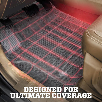 Husky Liners Revestimiento de Piso Frontal, Cabina Doble, Negro, Floor Liners - Second Seat