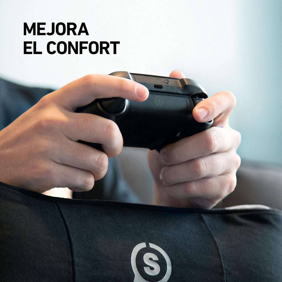 SCUF Exo Cojín de Postura Ergonómica para Jugar y Teletrabajar, Apoyo de Columna Vertebral, Apoyo de Cuello, Apoyo de Muñecas, Apoyo de Manos - Negro