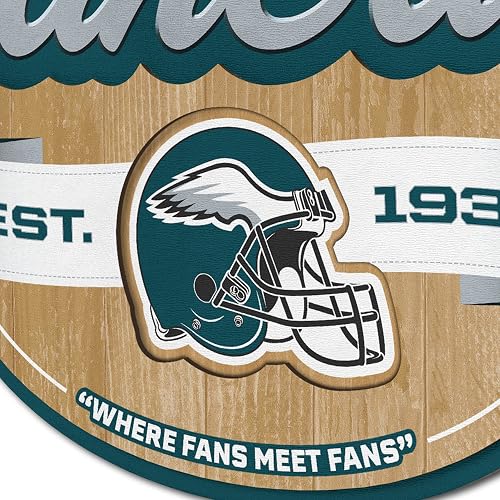 YouTheFan 1903639 NFL Philadelphia Eagles Fan Cave Sign, Team Colors, Talla Única