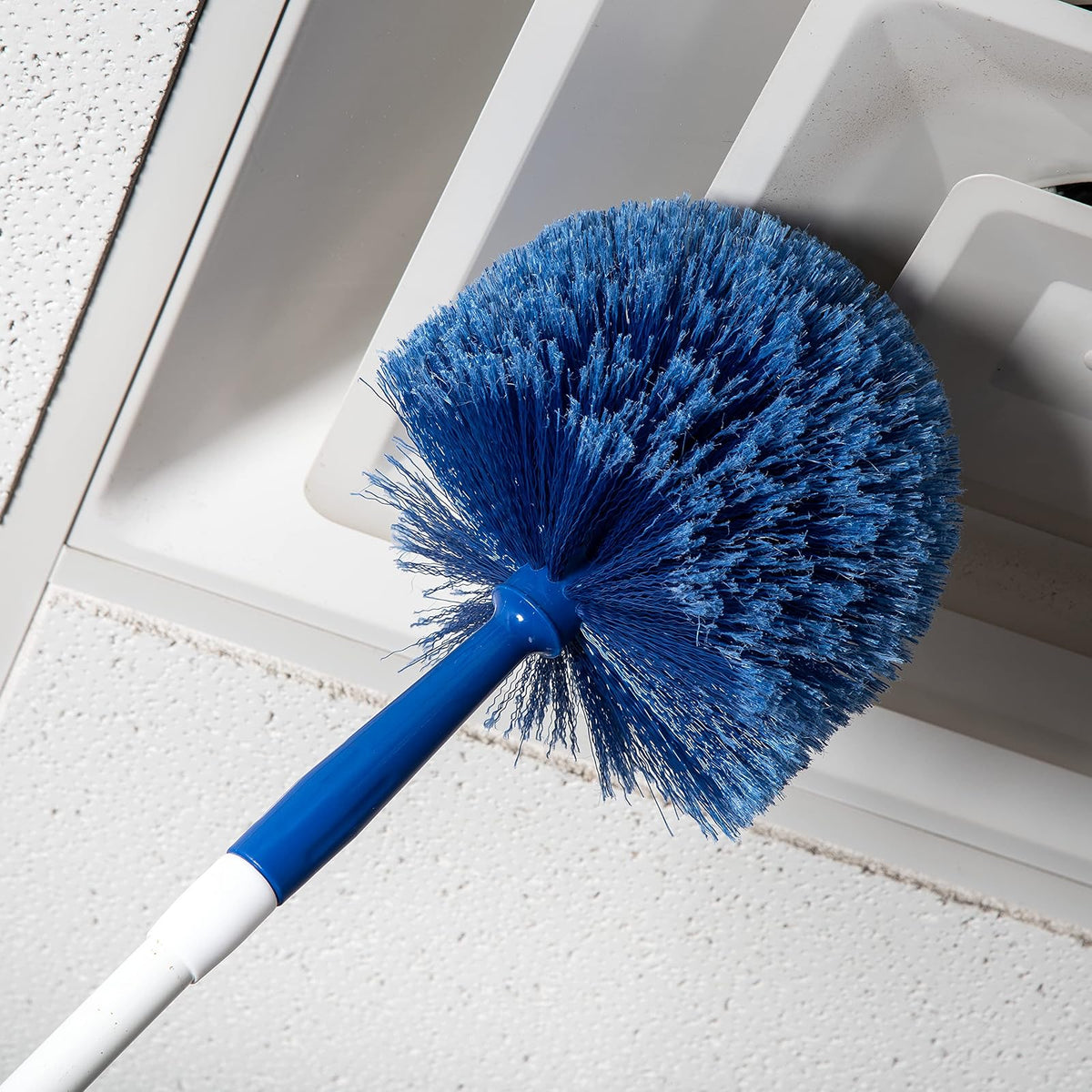 Carlisle 36340414 flo-pac Ronda Duster, cerdas suaves flagged PVC, 17,8 cm en general de diámetro x 22,9 cm longitud total, de 2 – 1/5,1 cm Bristle recortar, Azul