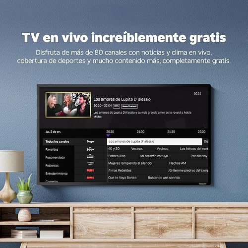 Roku® Streaming Stick™ Plus 2025 - Dispositivo de Streaming Roku 4K y HDR para TV con Control Remoto por Voz - TV en Vivo y Gratis