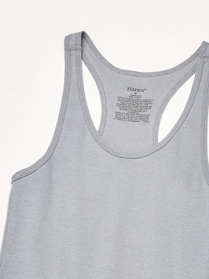 Hanes Camiseta para Dama, Espalda Deportiva Sujetador Mujer