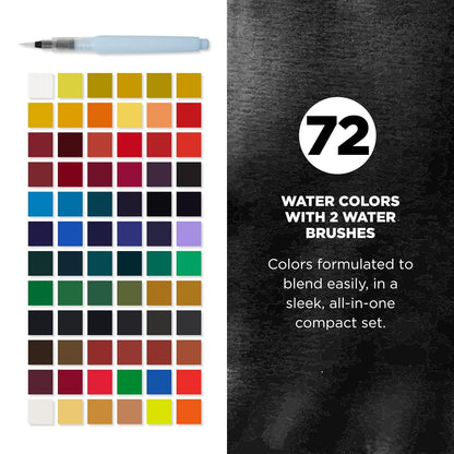 KOI SKETCH BOX C/72 PASTILLAS (NACARADAS + MET) Y I PINCEL