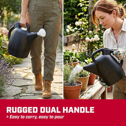 Chapin 47998: 2 Gallon Watering Can for Indoor & Outdoor Plants, 100% Recycled Plastic with Removable Nozzle, Drip-Free Sprinkler Head, Made in USA