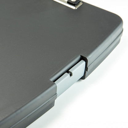Officemate 83309 - Caja de almacenamiento para portapapeles con anillas, color gris