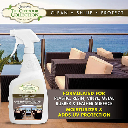 Star brite 59032 - Spray protector para muebles de patio y exteriores, 32 onzas, renovar y restaurar el color, evita la decoloración y agrietamiento por rayos UV
