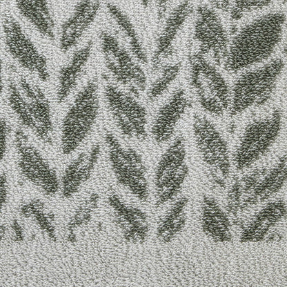 SKL Home - Toalla de baño con Hojas envejecidas, 28 x 54 Pulgadas, Salvia