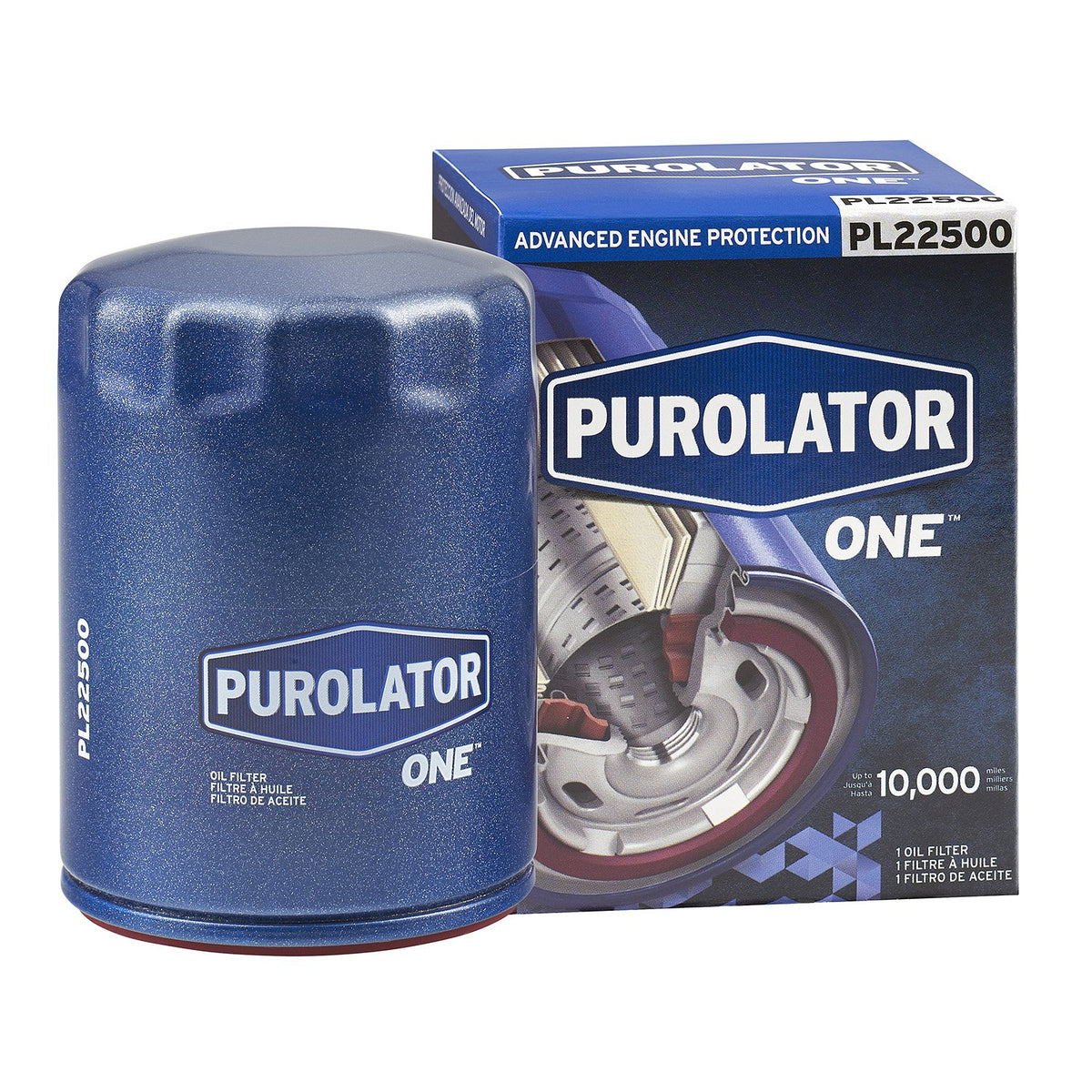 Purolator PL22500 PurolatorONE Filtro de Aceite Giratorio de Protección Avanzada para Ford y Chevrolet