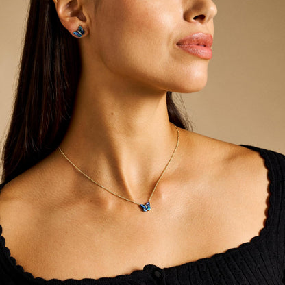 Fossil Collar jf04812710 butterfly wings de acero inoxidable en tono dorado para dama