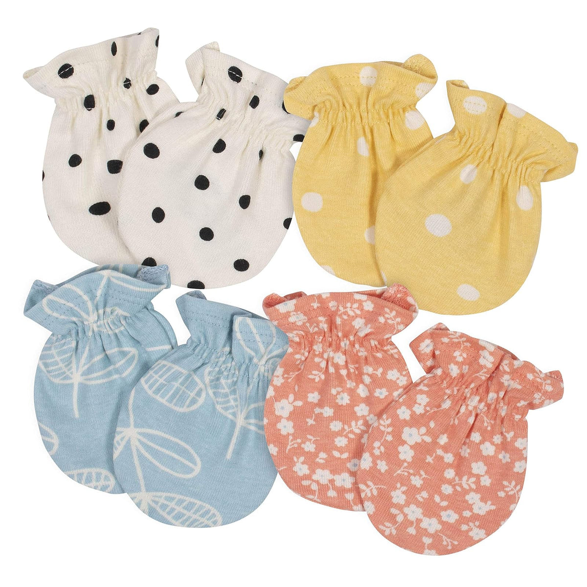 Gerber Paquete de 4 manoplas Manoplasbebés niñas