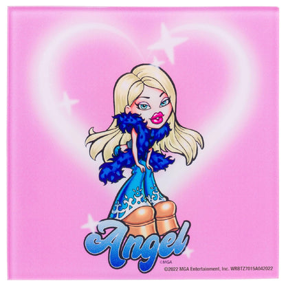 Silver Buffalo Bratz Juego de Posavasos de Vidrio de 4 Piezas | 4 piezas
