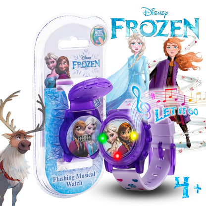 Accutime Disney Frozen - Reloj de pulsera de cuarzo digital LCD con correa, regalo económico y regalo de fiesta para niños, niñas, adultos de todas las edades