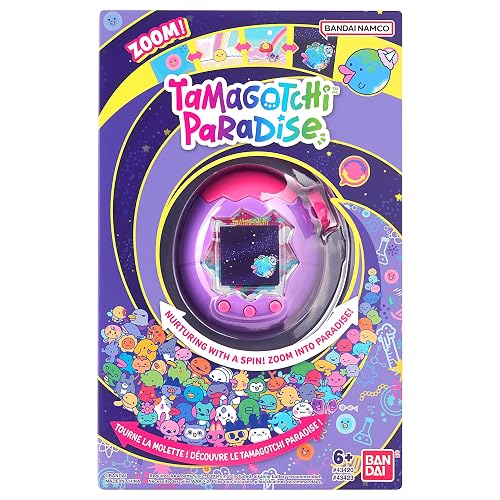 TAMAGOTCHI - Mascota Virtual Paradise, Pantalla a Color, 50,000 Personajes | Pantalla a color, rueda de zoom ergonómica, +50,000 personajes, minijuegos, función niñera virtual, conectividad con amigos