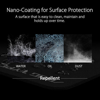 ASUS ROG Hone Ace XXL Mousepad A Prueba de Agua Negro para Shooters y MOBA | Superficie híbrida de tela con nano-recubrimiento, base viscoelástica antideslizante, 900x400x3mm, repele agua y polvo