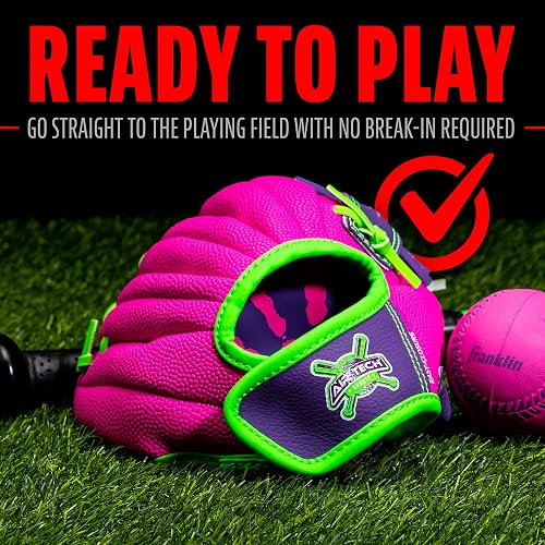 Franklin Sports Air Tech Adapt Series Guantes Teeball de 8.5 Pulgadas: Lanzador para diestros